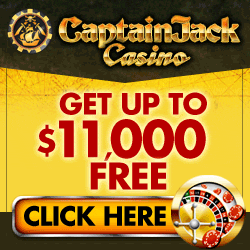 Get up to $11,000 FREE at Captain Jack Casino