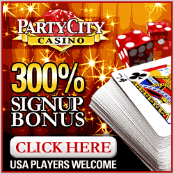 Party City Casino's 300% Signup Bonus